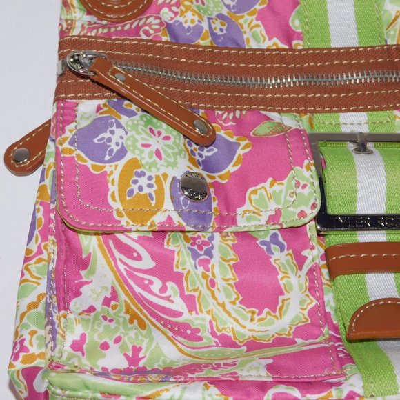 Tyler Rodan Womens Floral Pink Green Purple Purse Shoulder Bag Handbag - Picture 4 of 11